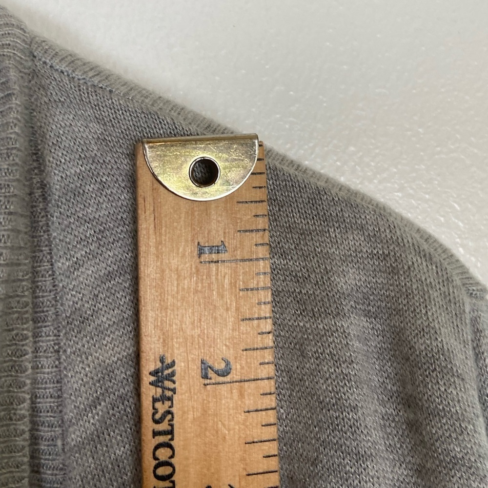 Liz Claiborne Career Open Front Cardigan Size L Color Gray Soft Knit Long Sleeve - Picture 5 of 8